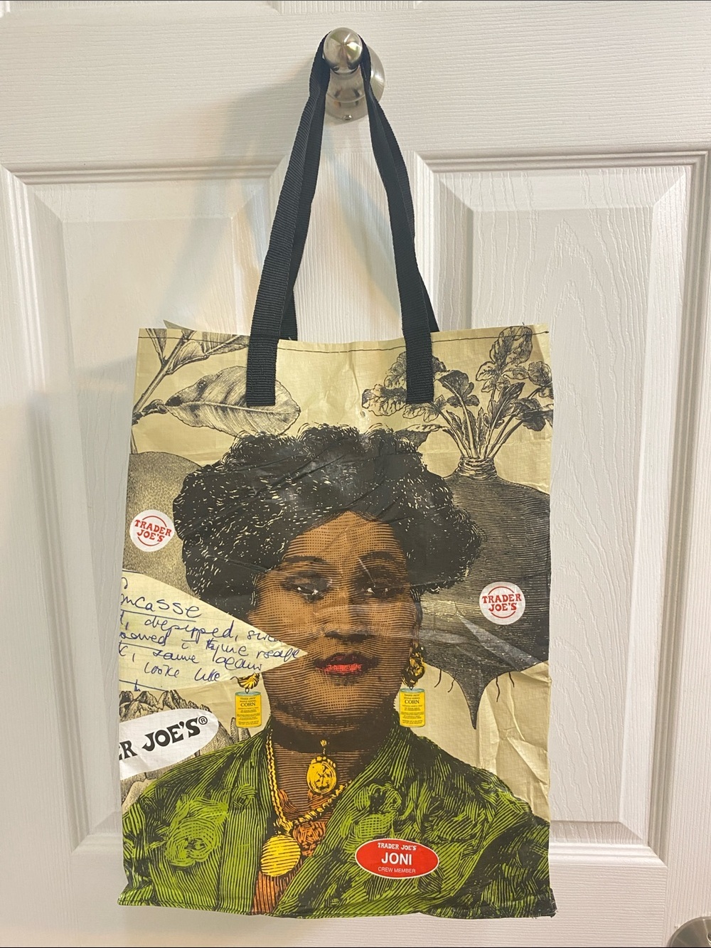 Trader Joe’s reusable Bag Crew Member Jolene & Joni NEW WITH TAGS Collectible